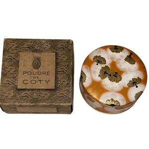 Vintage Coty Emeraude Dusting Perfume Powder POUDRE Rachel Nacre New Old Stock